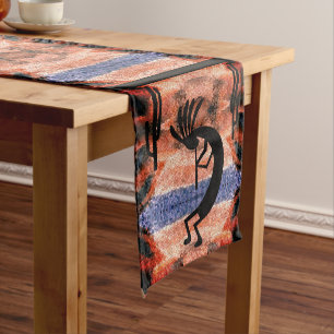 Kokopelli Southwest Desert Landscape 14 x 72  Short Table Runner