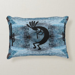 Kokopelli Southwest Desert Mosaic 2 Accent Pillow