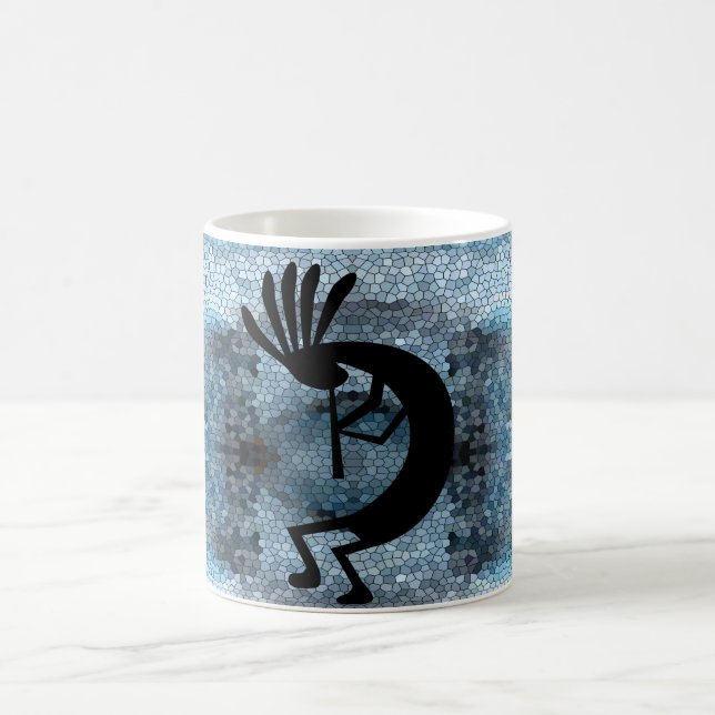 Kokopelli Southwest Desert Mosaic 2 Coffee Mug (Center)