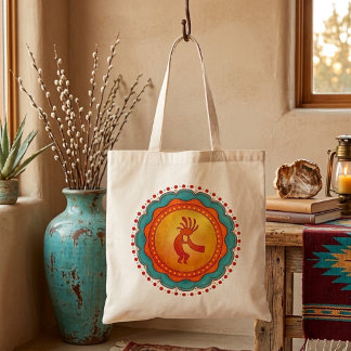 Kokopelli Southwest Inspired  Tote Bag