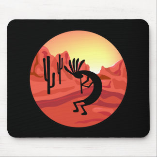 Kokopelli Southwest Sunset Mousepad
