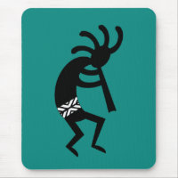 Kokopelli Southwest Teal Design