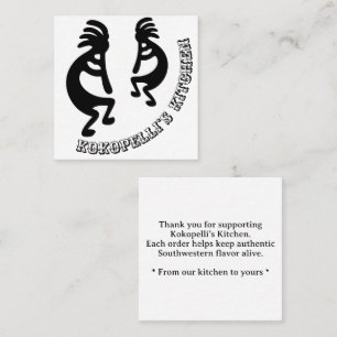 Kokopelli Southwestern Custom Thank You Insert