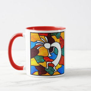 Kokopelli Stained Glass Mug