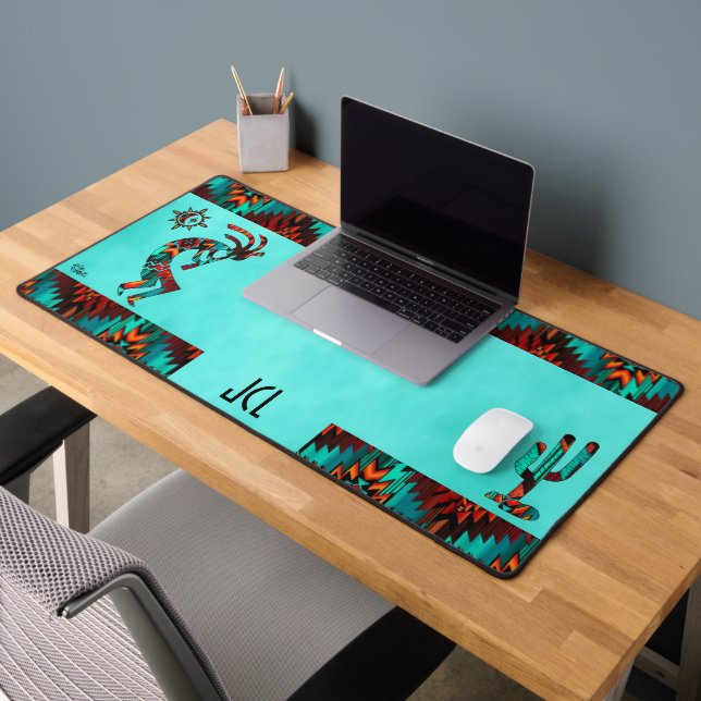 Kokopelli Sud-Ouest Et Cactus Desk Mat (Bureau 2)