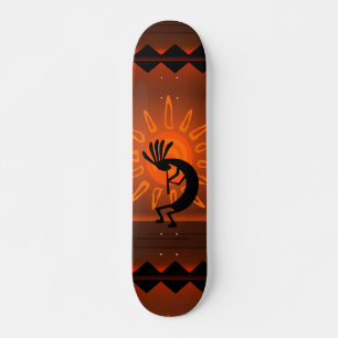 Kokopelli Sun Bronzed Sunset Desert  Skateboard