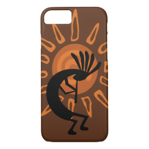 Kokopelli Sun Rustic Brown Case-Mate iPhone Case