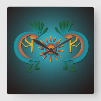 Kokopelli Sun Southwest Clock