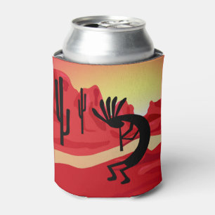 Kokopelli Sunset  Landscape Southwest Can Cooler