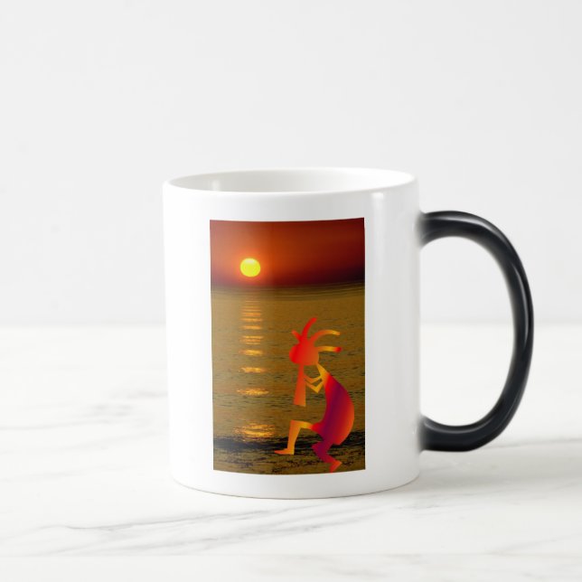 Kokopelli Sunset Magic Mug (Right)