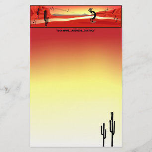 Kokopelli Sunset Stationery