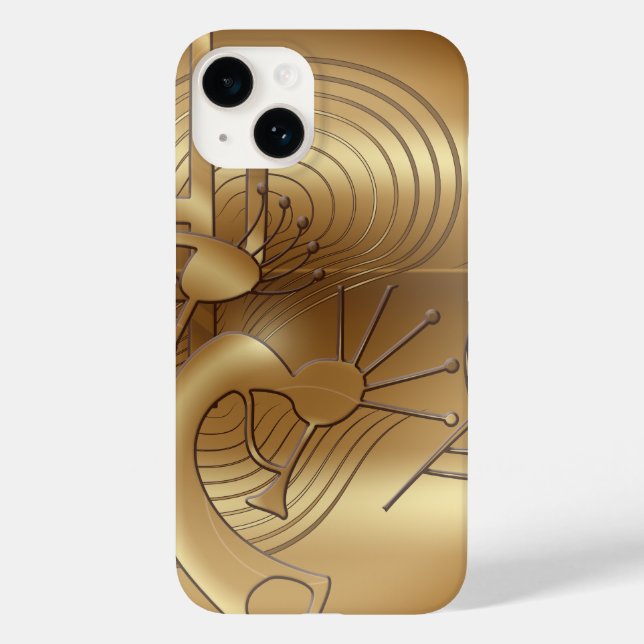 Kokopelli Swirls, Mesa and Cactus Case-Mate iPhone Case (Back)