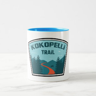Kokopelli Trail Two-Tone Coffee Mug