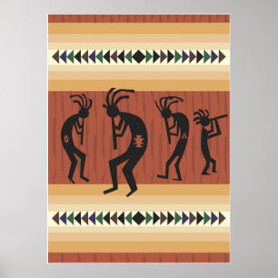 Kokopelli Tribal  Print