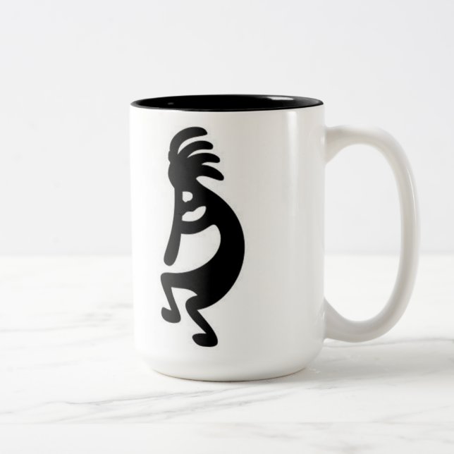 'Kokopelli' Two-Tone Coffee Mug (Right)