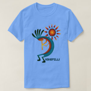 Kokopelli with Sun Blue T-shirt