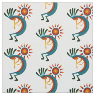 Kokopelli with Sun Fabric