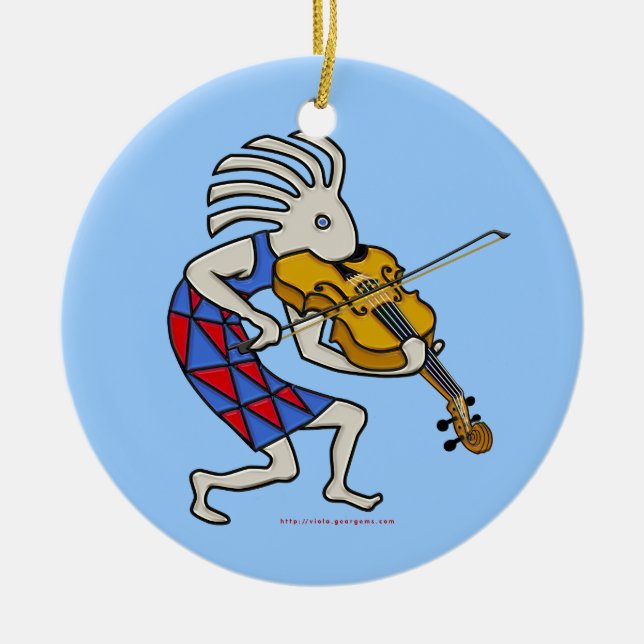 Kokovioli Ceramic Ornament (Front)