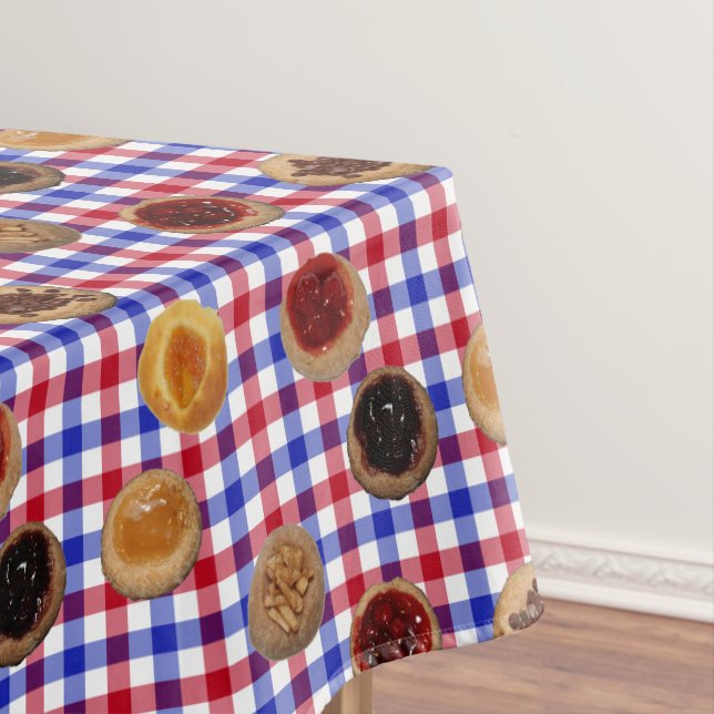 Kolaches sur la nappe Tchèque Checks (In Situ)