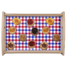 Kolaches sur plateau Tchèque Checks