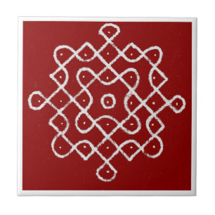 Kolam Rangoli Tile