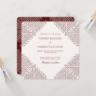 Kolam Wedding Invitation