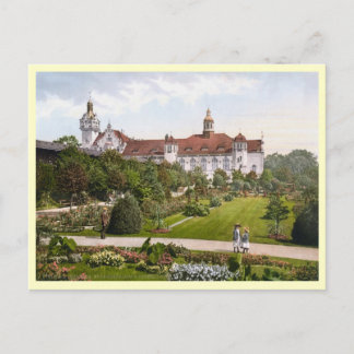 Kolberg Strandschloss Rosengarten Postcard