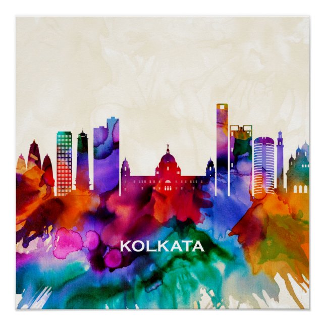 Kolkata Skyline Poster (Front)