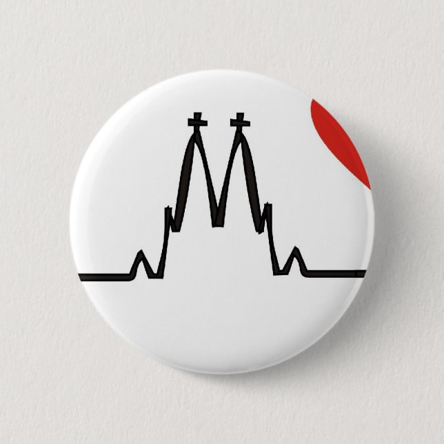 Köln 2 Inch Round Button (Front)