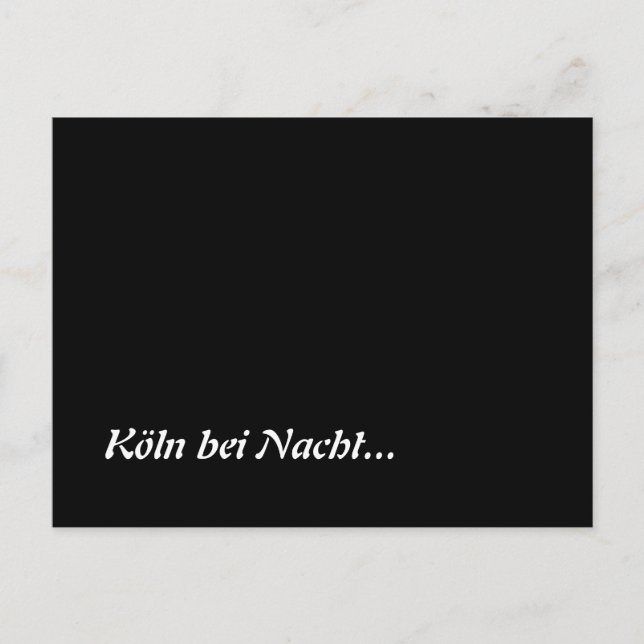 Köln bei Nacht Postcard (Front)