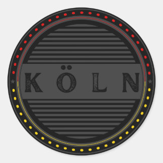 Köln City Pride Emblem – German Identity Classic Round Sticker