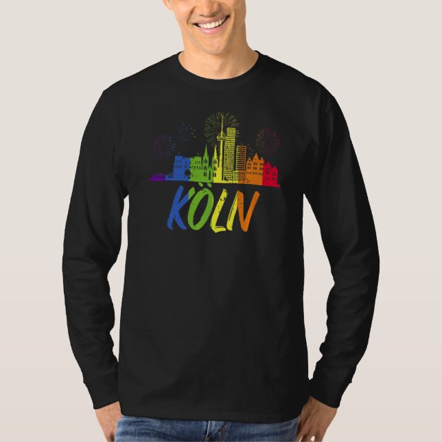 Köln Pride Skyline Pride Parade Köln T-Shirt (Front)