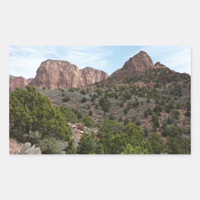 Kolob Canyons at Zion National Park Sticker (Front)