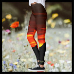 Kolob Sunset, Red Gold Name on Ankle Leggings<br><div class="desc">These PERSONALIZED,  unique,  FUN leggings are decorated with our original photo of a beautiful red and gold Utah sunset.  Personalized pale yellow script NAME is near BOTTOM OF LEFT LEG.  All Rights Reserved © 2016 Alan & Marcia Socolik.</div>