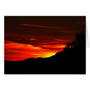 Kolob Sunset Zion National Park Utah Blank Card