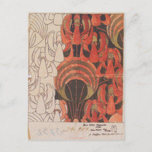 Koloman Moser- Backhausen Interior Texiles Postcard