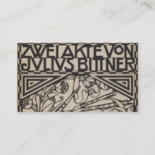 Koloman Moser- Envelope for the score to the opera Business Card