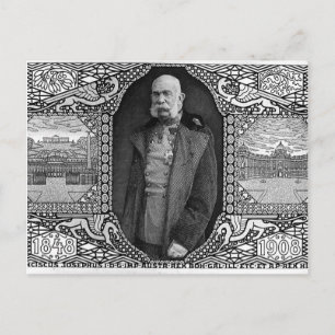 Koloman Moser- Postcard with Emperor Franz Josef