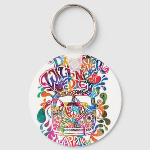 Kombi hippie keychain