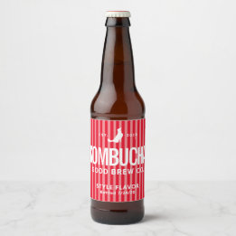 Kombucha Kitchen Brew Étiquette Design