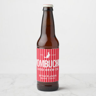 Kombucha Kitchen Brew Label Design