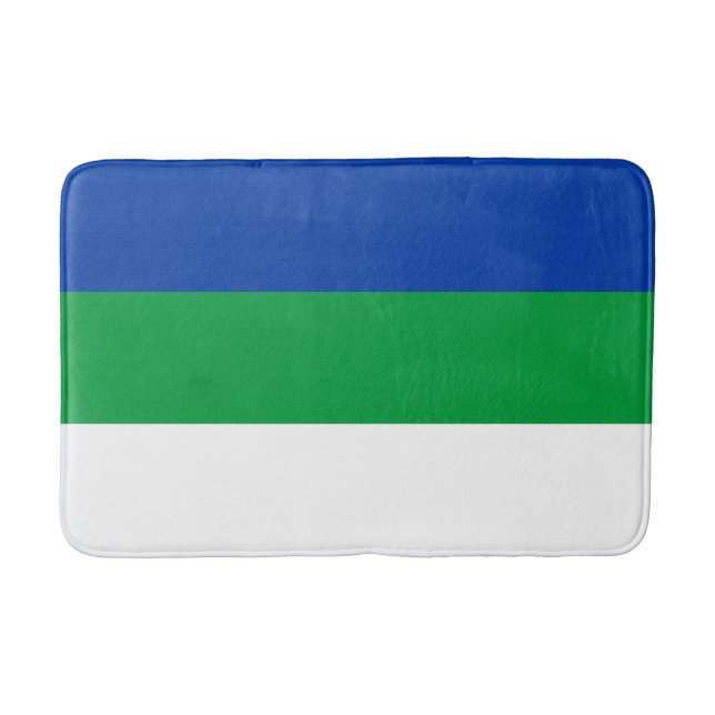 Komi Republic Flag Bath Mat (Front)