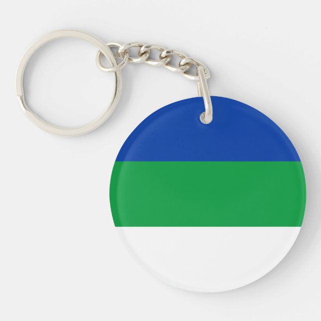 Komi Republic Flag Keychain (Front)