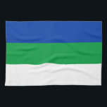 Komi Republic Flag Kitchen Towel<br><div class="desc">Patriotic flag of Komi Republic.</div>