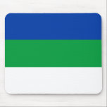 Komi Republic Flag Mouse Pad<br><div class="desc">Patriotic flag of Komi Republic.</div>