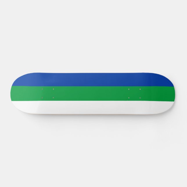 Komi Republic Flag Skateboard (Horz)
