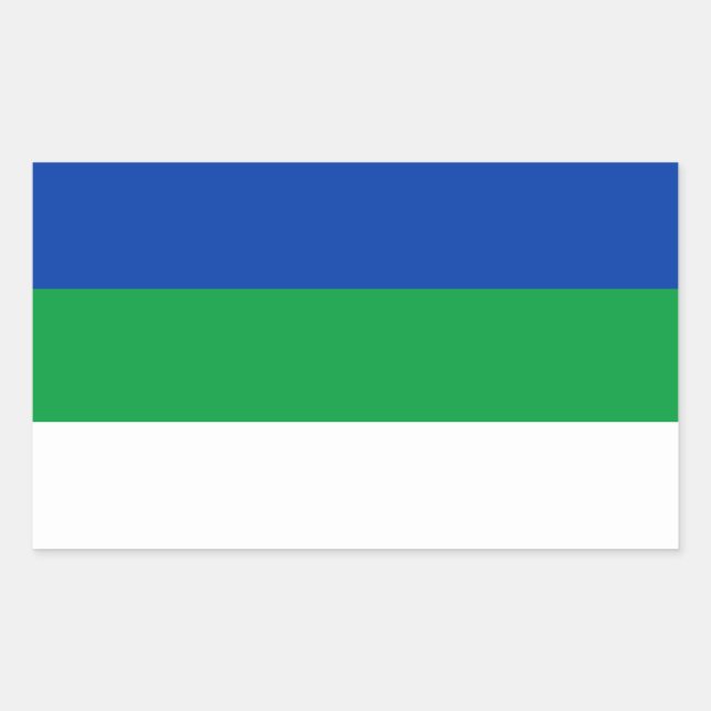 Komi Republic Flag Sticker (Front)