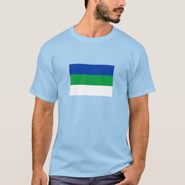 Komi Republic Flag T-Shirt (Front)