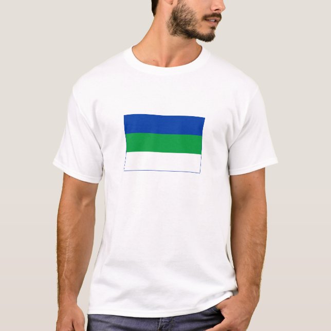 Komi Republic Flag T-Shirt (Front)