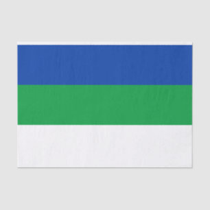 Komi Republic Flag Tissue Paper